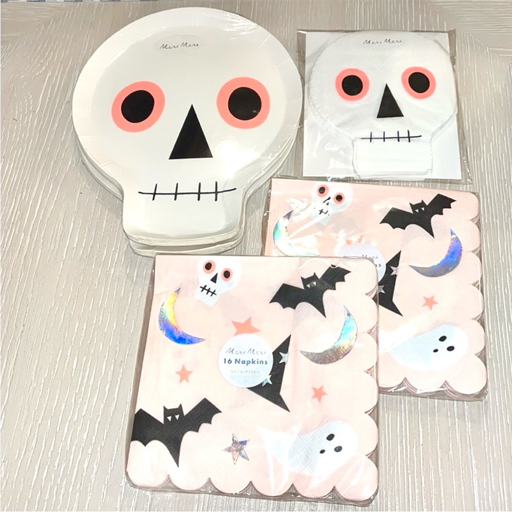 Meri Meri Halloween Plates & Napkins Set